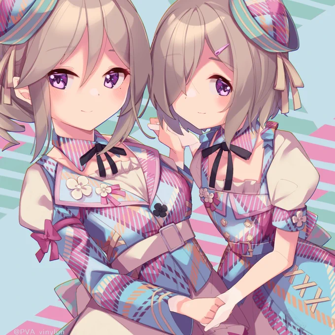 白石姉妹で描くようになったのはつながる心Binaryからですわね  #このタグを見た人は推しの初描きと現在の絵を載せる #アイプラ_FA