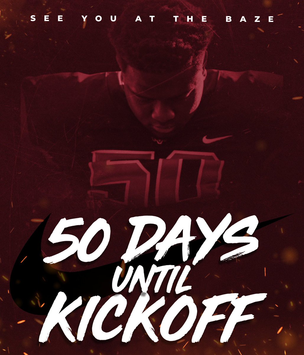 50 Days until were kicking off the season at the BAZE!!! See y'all there! #RLW #KTF