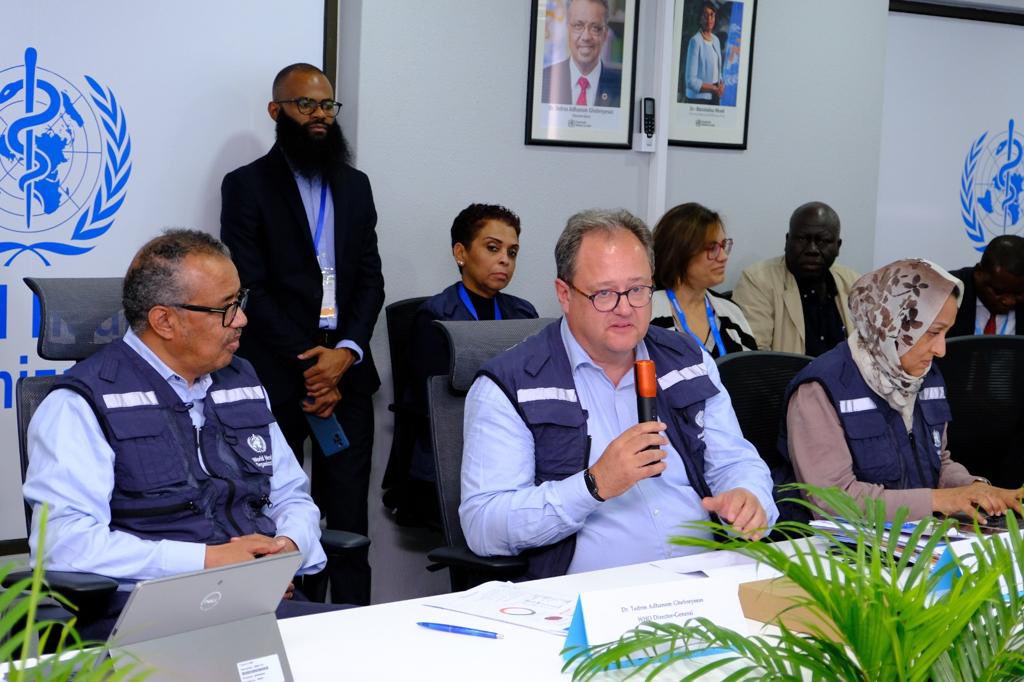 Tedros Adhanom Ghebreyesus (@drtedros) on Twitter photo Before I left #Mozambique, I met with the whole <a href="/OMSMocambique/">OMS Moçambique</a> team, incl. staff association representative Faquir Calo, to discuss how we can support them more in their work. I’m impressed by their dedication and impact they are making in the lives of Mozambicans. #ProudToBeWHO Before I left #Mozambique, I met with the whole <a href="/OMSMocambique/">OMS Moçambique</a> team, incl. staff association representative Faquir Calo, to discuss how we can support them more in their work. I’m impressed by their dedication and impact they are making in the lives of Mozambicans. #ProudToBeWHO