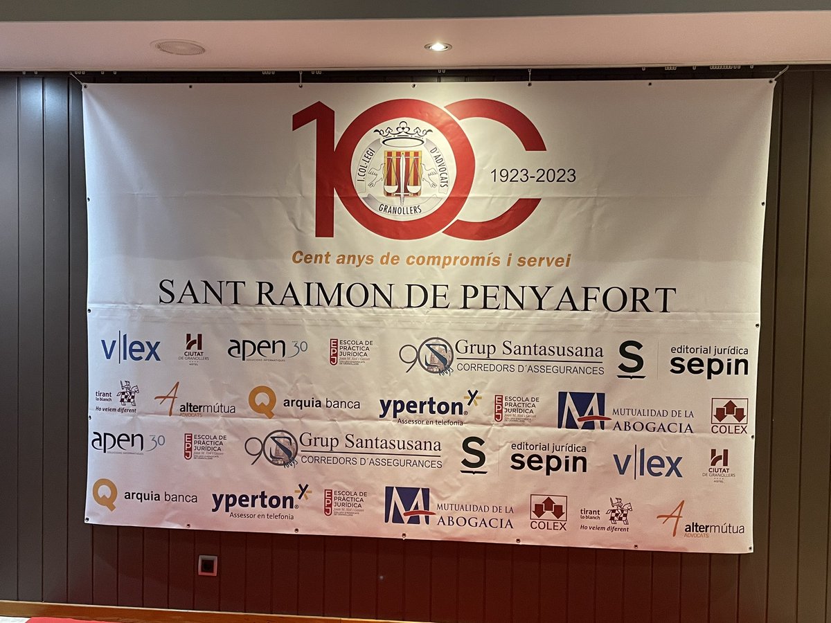 PhilippeAyral's tweet photo. Quel plaisir de représenter le barreau des PO aux 100 ans du barreau de Granollers @icavor et de retrouver mes amis @CarlesMcCragh @NaveiraJulio @JoanR_Puig @MedinaJosep @PuigVentallo @OrdunaEncarna https://t.co/ejORHTrAJv