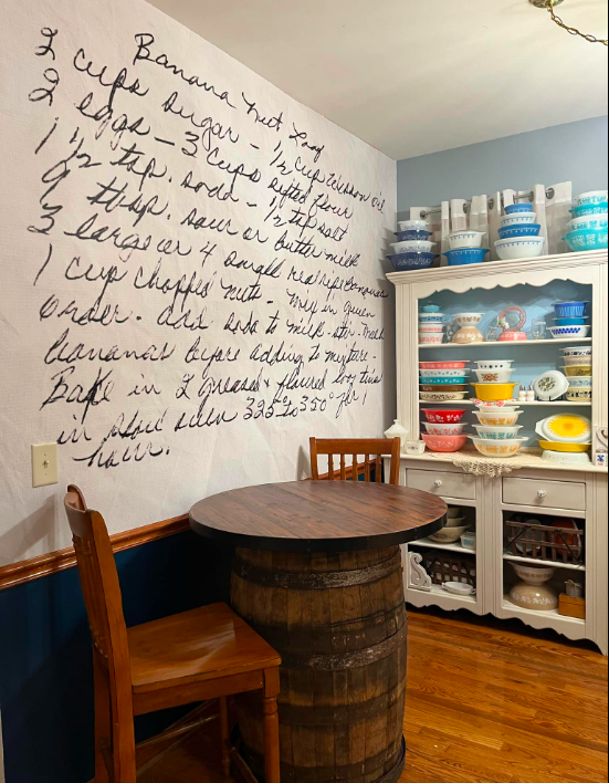 In the Good To Go! Departure File, you can write down how you'd like to be memorialized. The future is fluid. There are no rules. This creative example is a custom made mural of Grandma's favorite recipe in her handwriting. The #DepartureFile includes everything a will doesn't. x