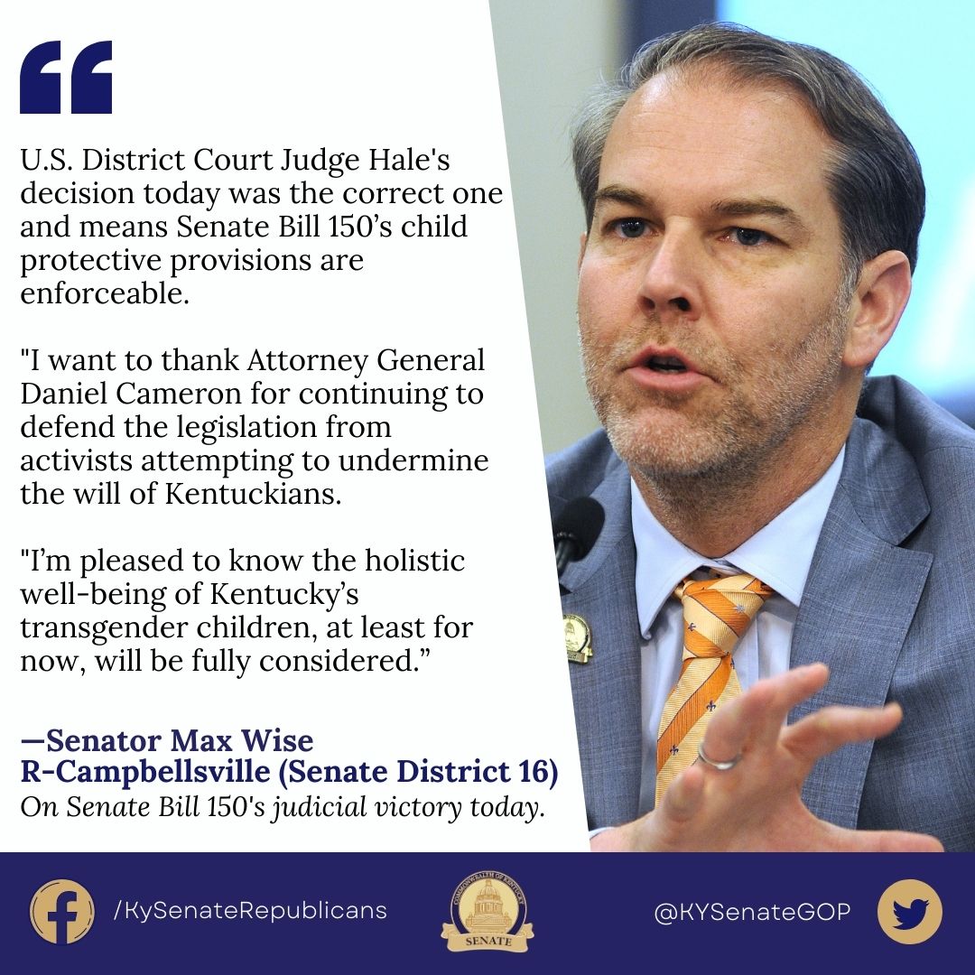 KY Senate Majority on Twitter "The following is a statement from