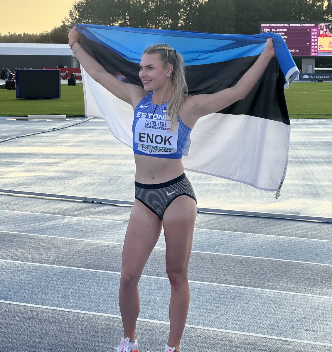 𝙇𝙀𝙏’𝙎 𝙂𝙊 ‼️

Pippi Lotta Enok takes bronze at the <a href="/EuroAthletics/">European Athletics</a> U23 championships with 6,002 points 🥉

#BoomerSooner ☝️💨