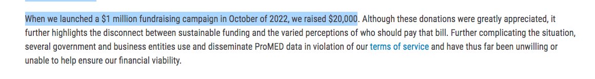 HealthLawAdamH's tweet image. 👀 
Sad to hear some of this... but especially about the disconnect between value and funding. #ProMED 
🔎🦠🌐