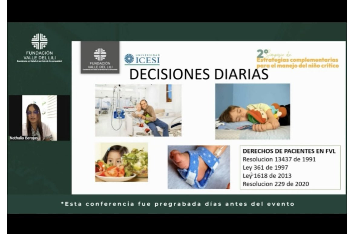 Natalia Barajas , enfermera de la ucip, nos recuerda la importancia de el cuidado centrado en la familia y el niño y los beneficios de su participación en las rondas diarias y planes de manejo .
#crecep #humanizalaucip