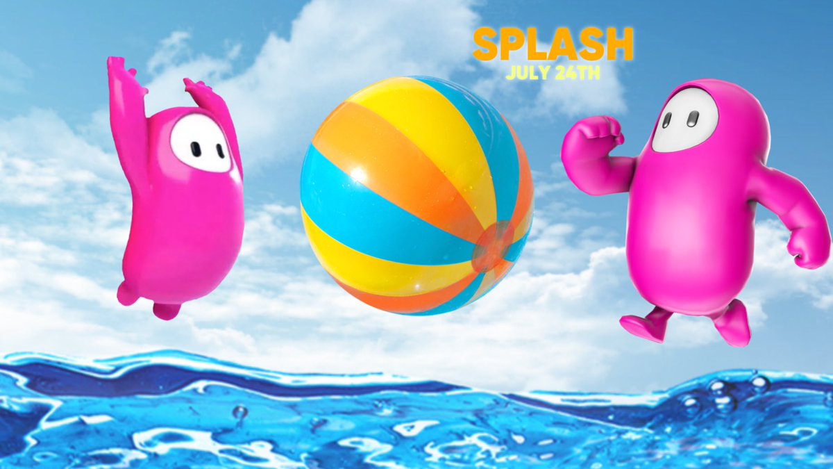 fallGuys____'s tweet photo. Splash. Your way To the end. 🍉⛱️

#FallGuys 

season 1 Lunch’s In breeze On July 24th https://t.co/X9BspubVfg