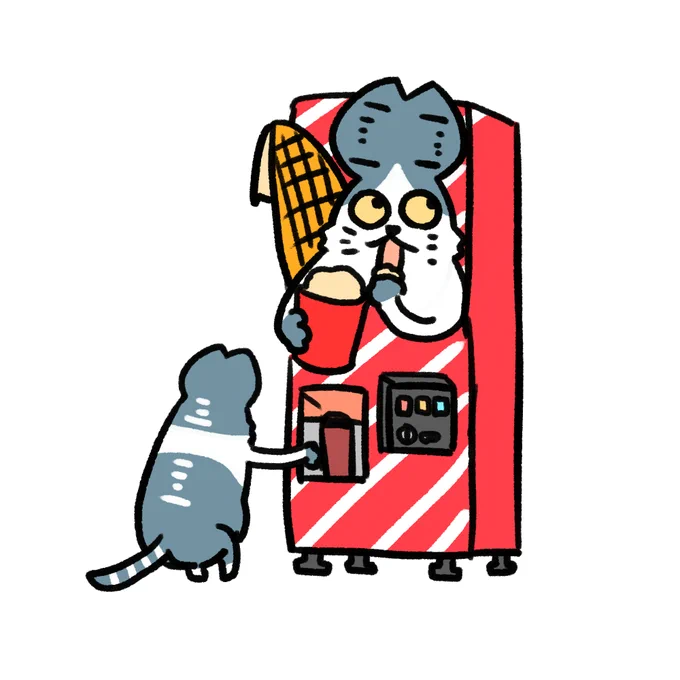 #本ミリバール 猫のぽっぷこーんはいかが?