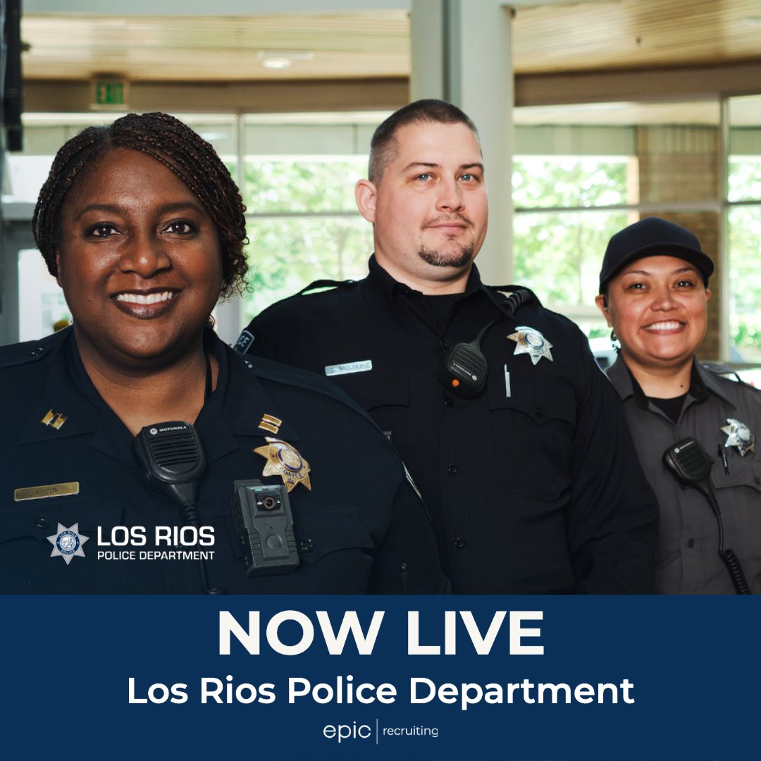 Congratulations to the Los Rios Police Department on the launch of their new Epic Recruiting website!

Check it out by visiting JoinLosRiosPolice.com 📷

#LosRiosPD #LosRios #CollegePolice #EpicRecruiting