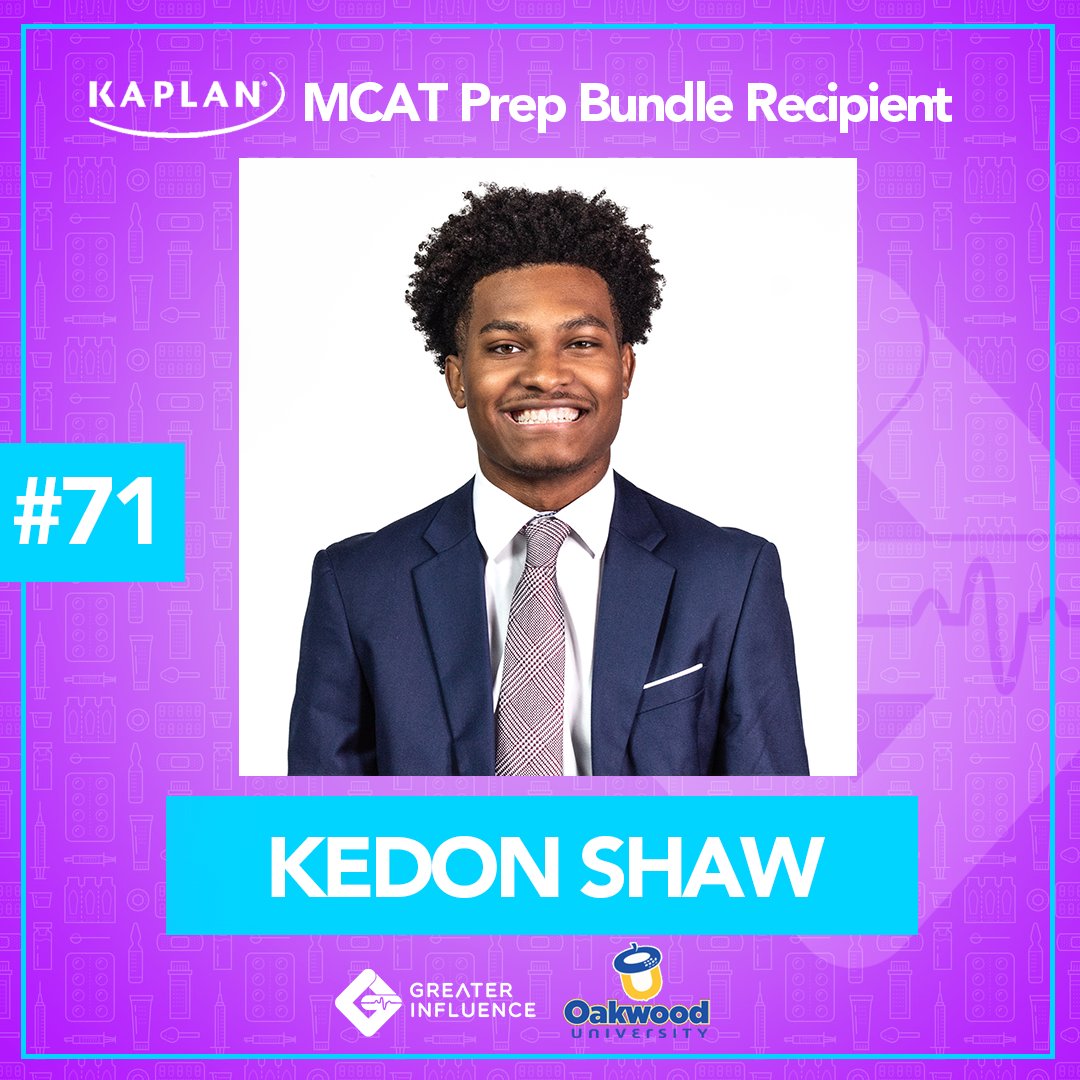 We’re excited to share that we’ve partnered with HBCU <a href="/oakwoodu/">Oakwood University</a> again to provide these brilliant future physicians with access to Kaplan’s premium MCAT prep bundle as well!
 
 If you are interested in partnering with us, email info@greaterinfluence.org today!