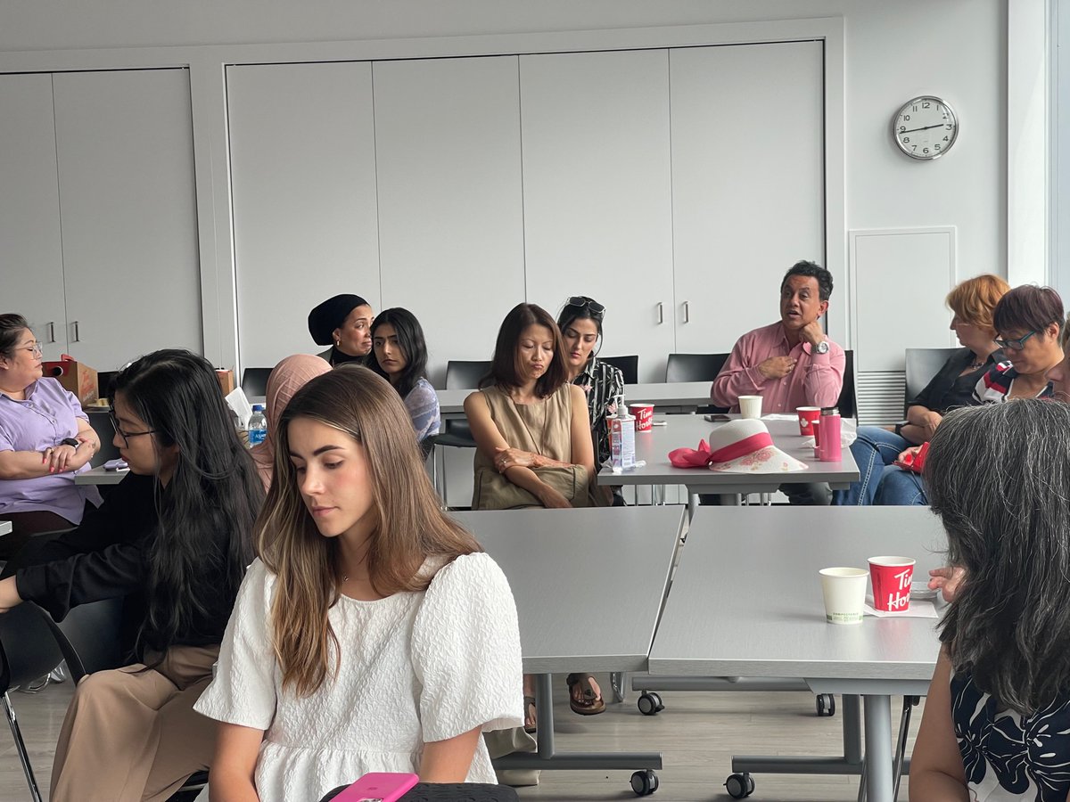 Today, we had the privilege of meeting <a href="/AmiraElghawaby/">Amira Elghawaby</a>, who the Government of 🇨🇦 recently appointed as the Special Representative on Combating Islamophobia. At <a href="/NEW_Employment/">Newcomer Women's Services Toronto</a>, we take pride in providing an accessible and inclusive environment for our diverse staff and clients.