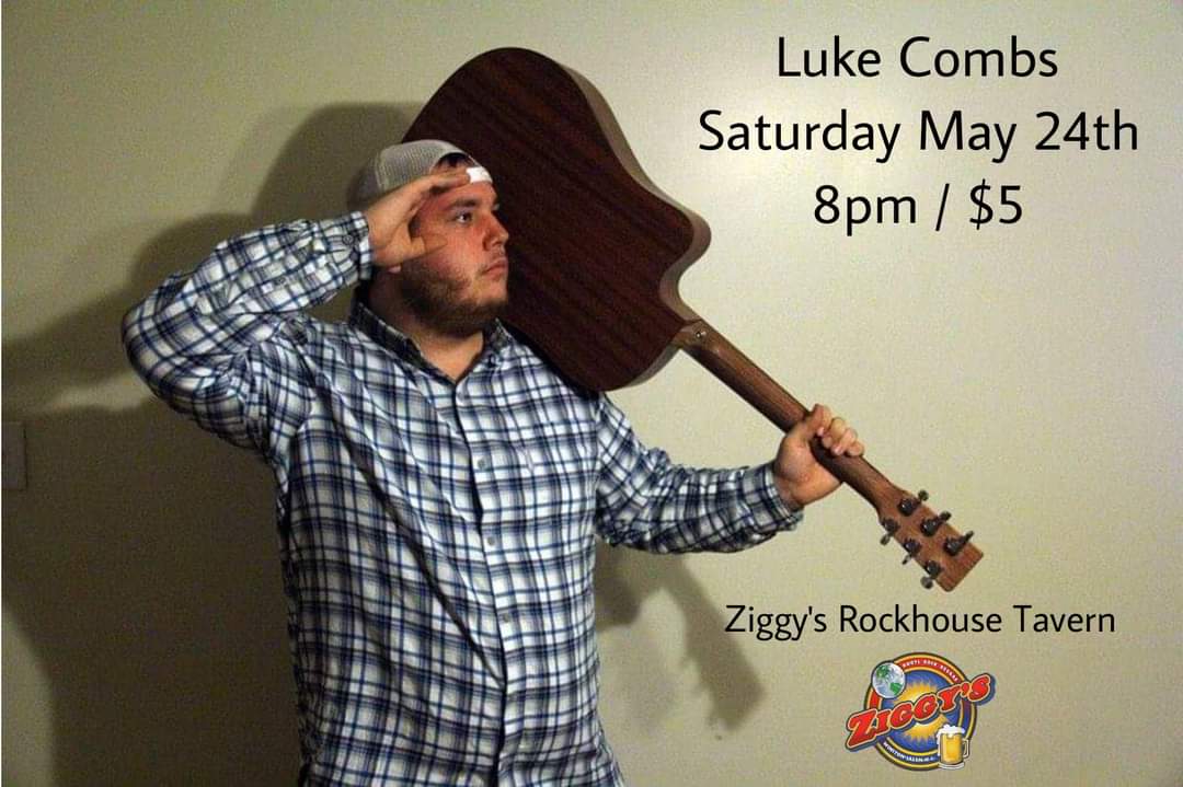 greggerald's tweet photo. @lukecombs playing for a $5 door back in 2014 to selling out 2 nights at @Panthers stadium. Wow bro. You did it! https://t.co/pWGdgPGL3G
