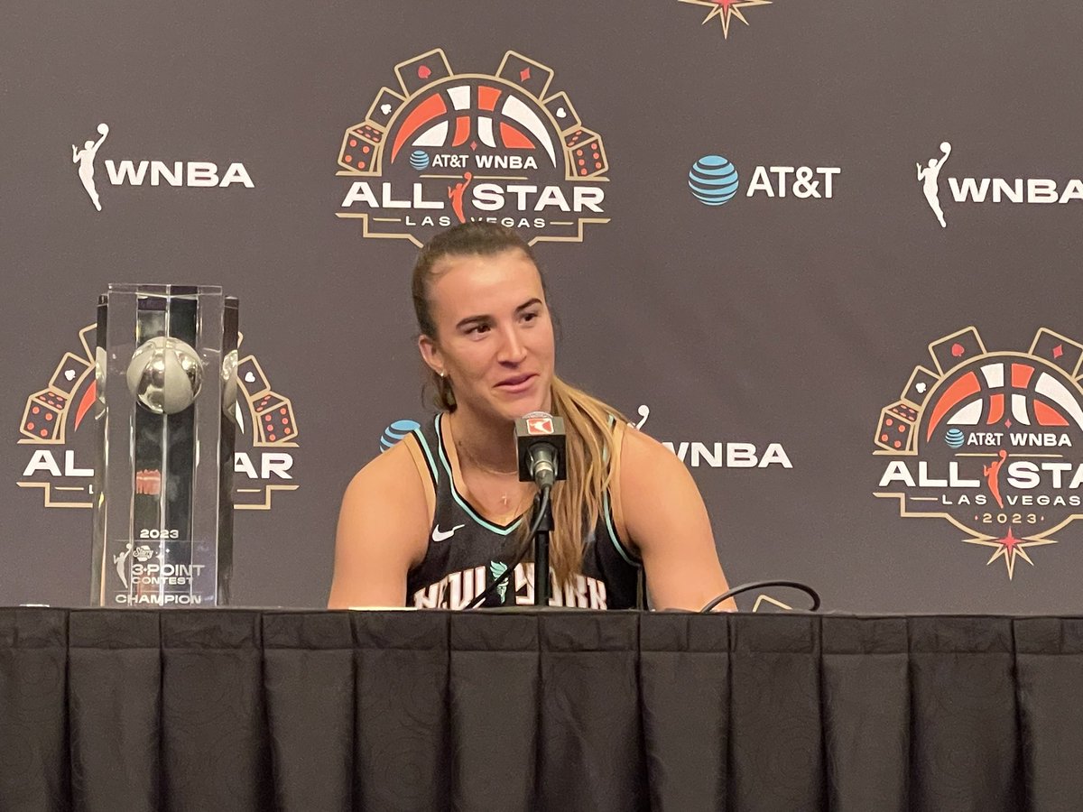 elindsay08's tweet photo. “I feel like this award should be named after her.”

Sabrina Ionescu on Allie Quigley 
#WNBAAllStar https://t.co/kZFjU78pmM
