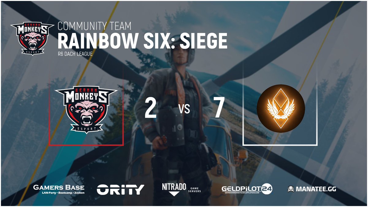 ger_monkeys's tweet photo. [#R6S] [#TEAM] [#WERBUNG] [#MONKEYPOWER]  Leider musste sich unser Team #Juno gegen

@bRainbowTeam
mit 2:7 geschlagen geben!  GGWP an  beide Teams! 🤝 Weiter so #Juno! Ihr macht das super! https://t.co/G4iI6EG46R