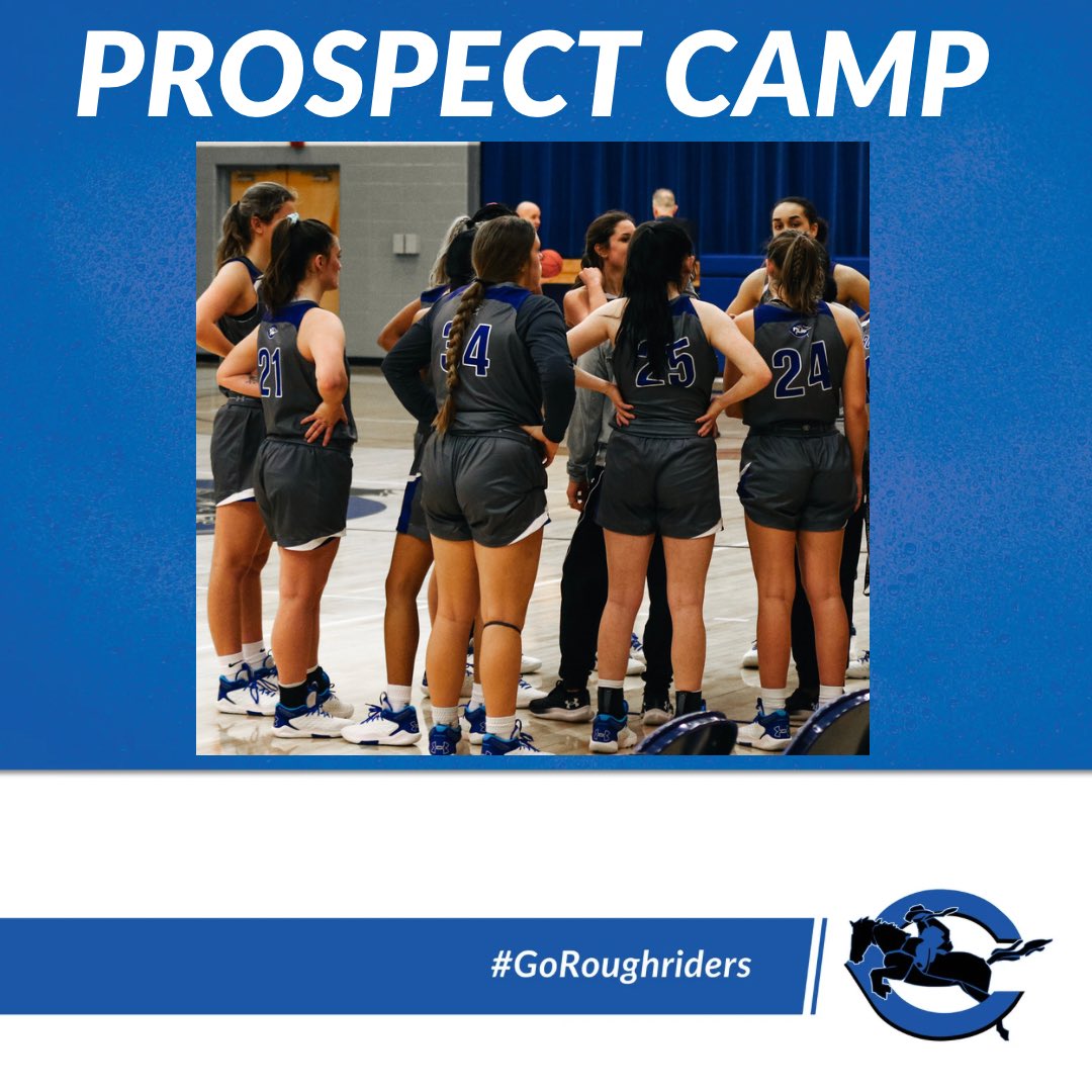 🚨Prospect Camp🚨
Looking for future Roughriders

Aug. 1st from 1:00-4:00 

Sneller Gym on Crowder College campus 

Cost is $50

Class of 2024, 2025, 2026

Register by e-mailing tinawilson@crowder.edu
