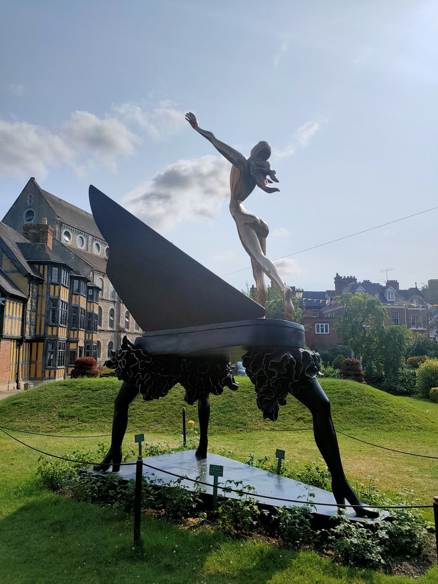 morescribbles's tweet photo. A lovely surprise on a trip back to my hometown. Two incredible Dali transformation artworks. #Shrewsbury #salvadordali #artstrail #homelands https://t.co/olEspT6Yg3