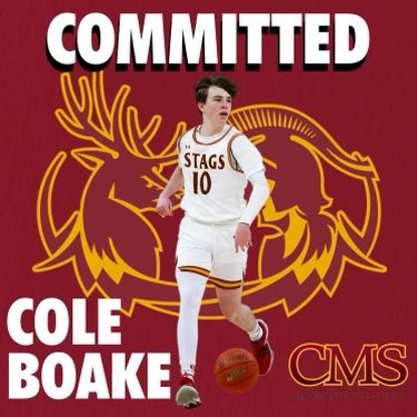 Congratulations to 2024 G <a href="/ColeBoake/">Cole Boake</a> on committing to <a href="/CMS_Stags_BBall/">CMS Stags Basketball</a>! Cole had a big time Junior season for SF University HS and has been one of the top players on our 17u Gauntlet team this spring/summer. Catch him at the <a href="/lvbigtime/">Las Vegas Big Time</a> tourney this weekend! #BayCityFam #D3Hoops
