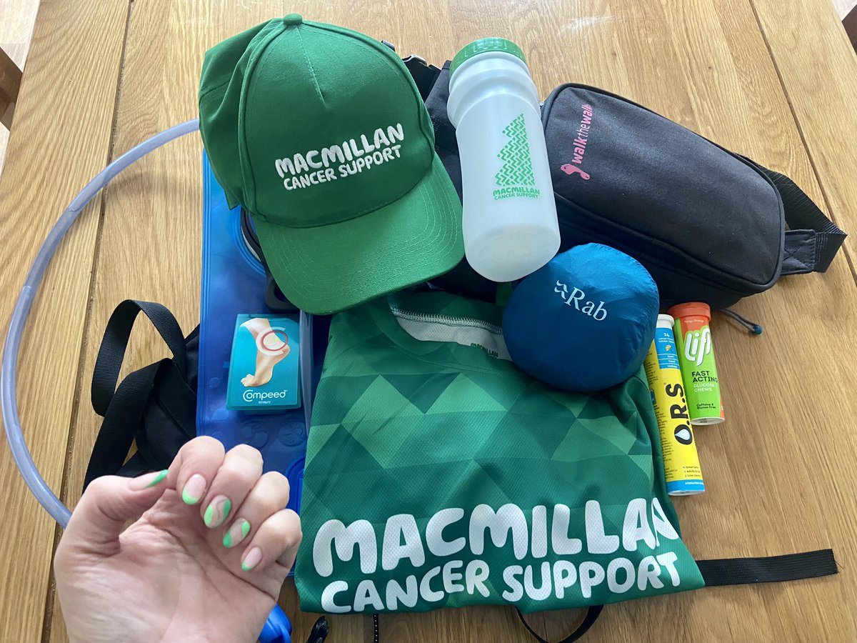 Tomorrow we will be taking part in the 26 mile Thames Path Mighty Hike for <a href="/macmillancancer/">Macmillan Cancer Support</a>. It's going to be a wet and windy one
Thank you to everyone who has donated.
We really appreciate it XX