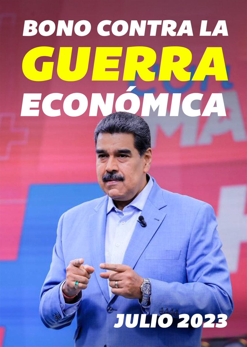 Inicia el pago del #BonoContraLaGuerraEconómica julio 2023,
aprobado por el presidente <a href="/NicolasMaduro/">Nicolás Maduro</a>.
Este beneficio va dirigido a la Clase Obrera y Pensionados, como parte del esfuerzo para proteger el bienestar social del pueblo.

#VivaLaPoesía #14Jul