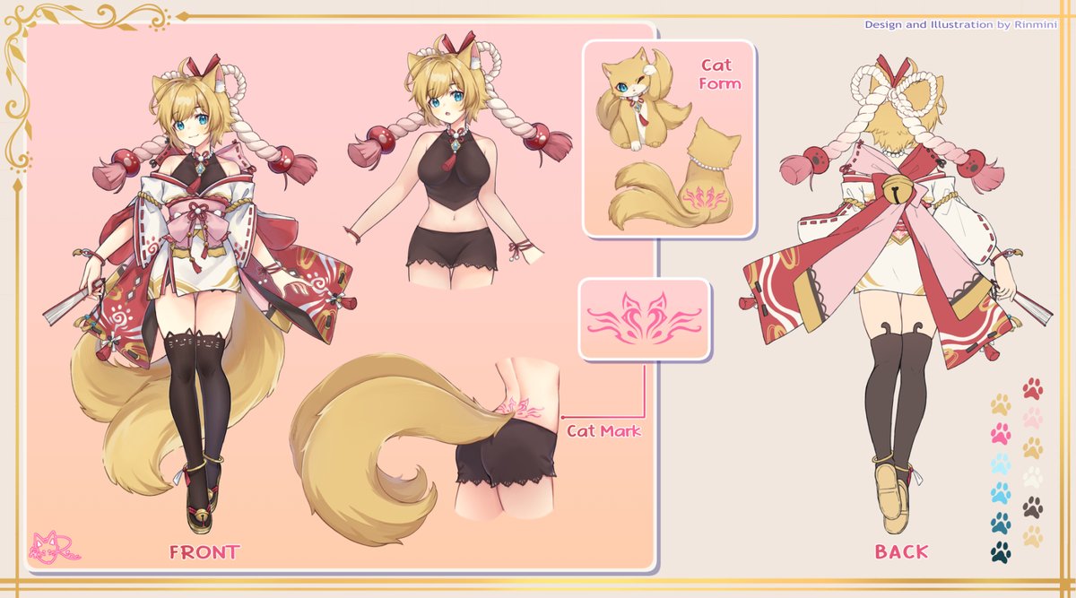 TheKittyGame's tweet image. #Vtuber #VTuberUprising Hello! I wanted to formally introduce myself. My name is KittyKatt! Feel free to call me Kitty or Katt. I am a cat shrine maiden Vtuber! I work at my master's fox shrine~ cleaning, cooking, and fighting off demons! It's a pleasure meeting you all ๐โฉ๏ธ๐ฎ