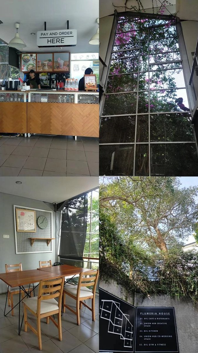 DeeandraDiandra's tweet photo. Nemu hidden gem di deket sekolah nak lanang. Ada 5 kucing pula di sana. Dahlah duo N heboh banget. 
Tempatnya memang agak masuk ke dalam kampung. Bangunan semi industrial. Ruang terbuka, banyak pohon, sebelah sawah. Makanannya sih biasa aja ya. Harga cukup affordable. #Jatinangor https://t.co/KgBqnOflmK