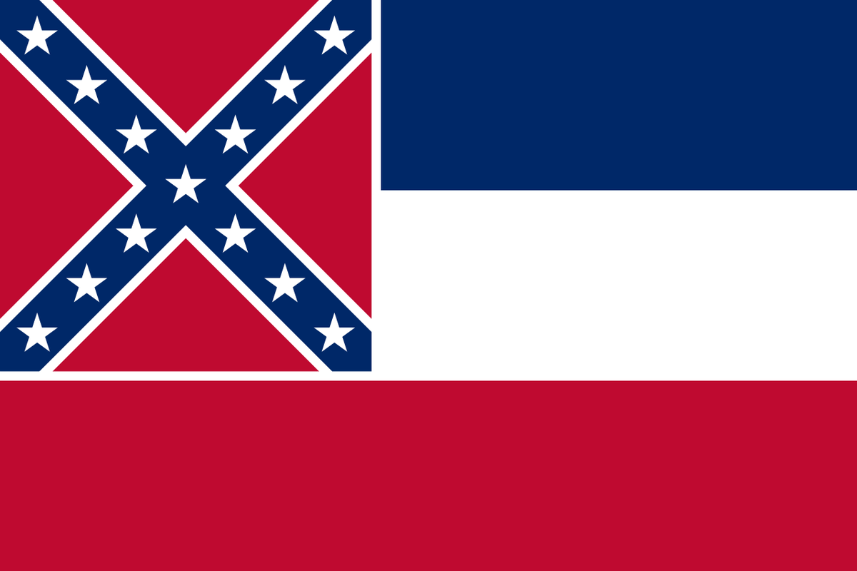 RT @ImIzzyOk: Actually insane that this was the state flag of Mississippi until the year TWENTY TWENTY. https://t.co/xocTnKEJ8l