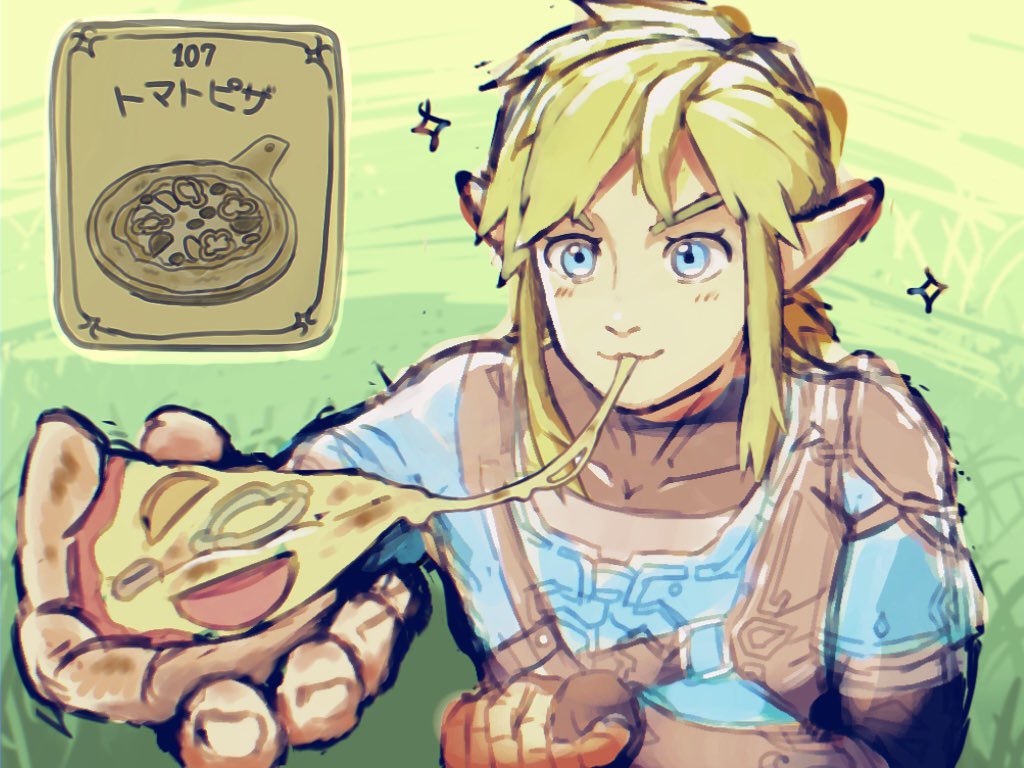 Inko_910's tweet photo. #ゼルダの伝説ティアーズオブザキングダム　#ティアキン 
🧀＋🍅＋🌾＝✨🍕✨ https://t.co/EqG6ArXJ6e
