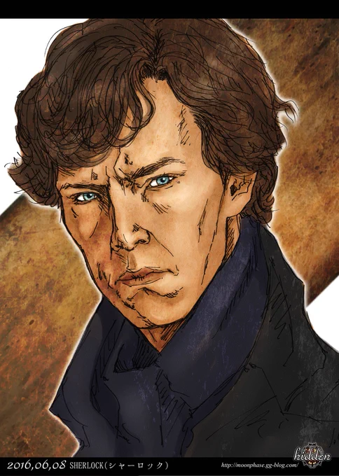 1976年7月19日は 俳優:ベネディクト・カンバーバッチさんの誕生日  ▽2016,06,08 Painted.