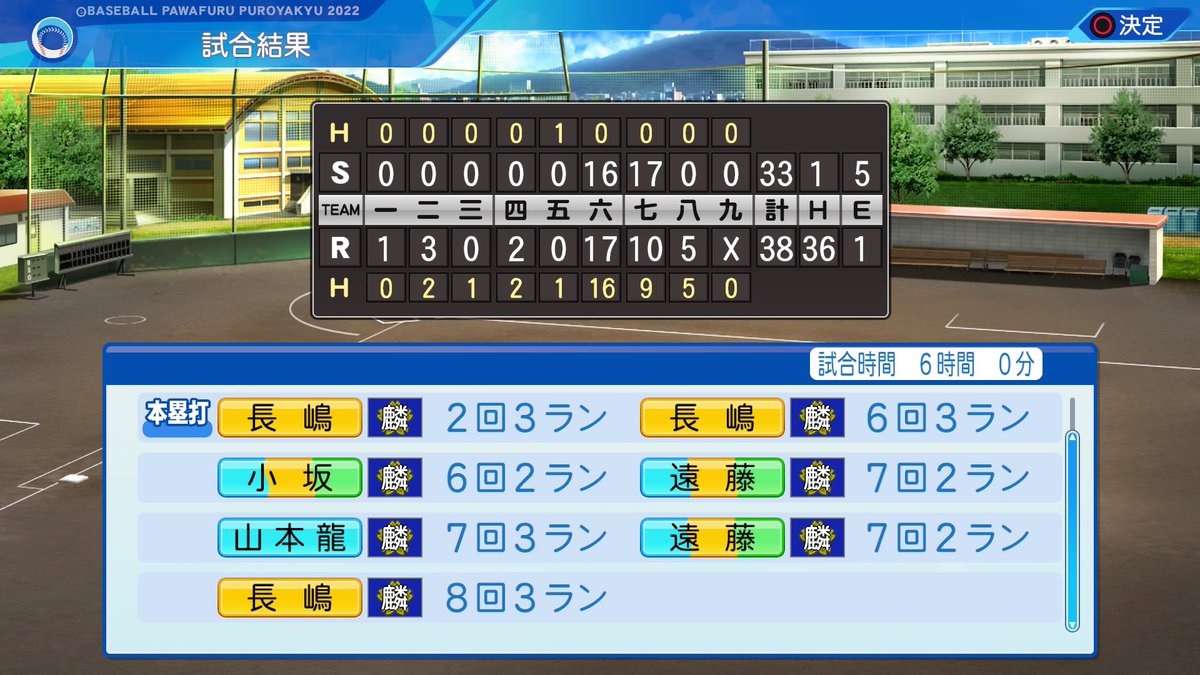 freedomch_sk's tweet photo. @K_RYUSAN0810 バカ試合第2弾！(後攻編です)
相変わらず得点は負けてますが被安打1ですw
8回コールド調整ミスで投手操作なかったのが痛かった🤣 https://t.co/Ih1pHK2kYy