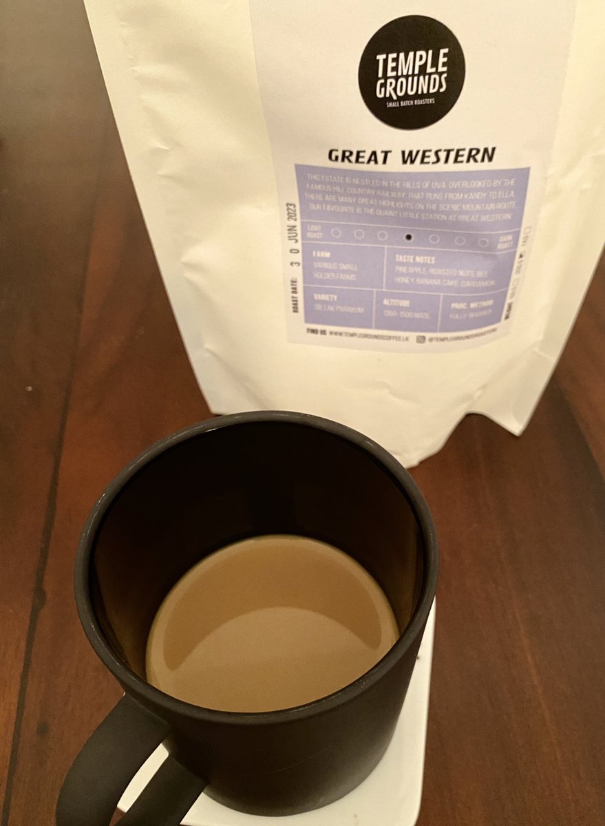 SNSalgado's tweet photo. Great Western will give any mass produced Italian coffee like Illy or Lavazza a run for its money when extracted through the Moka Pot! โ๏ธ
#LocalCoffee
#SupportLocalCoffee
#SLCoffee
#TempleGroundsRoasters https://t.co/V7FYKt4F59