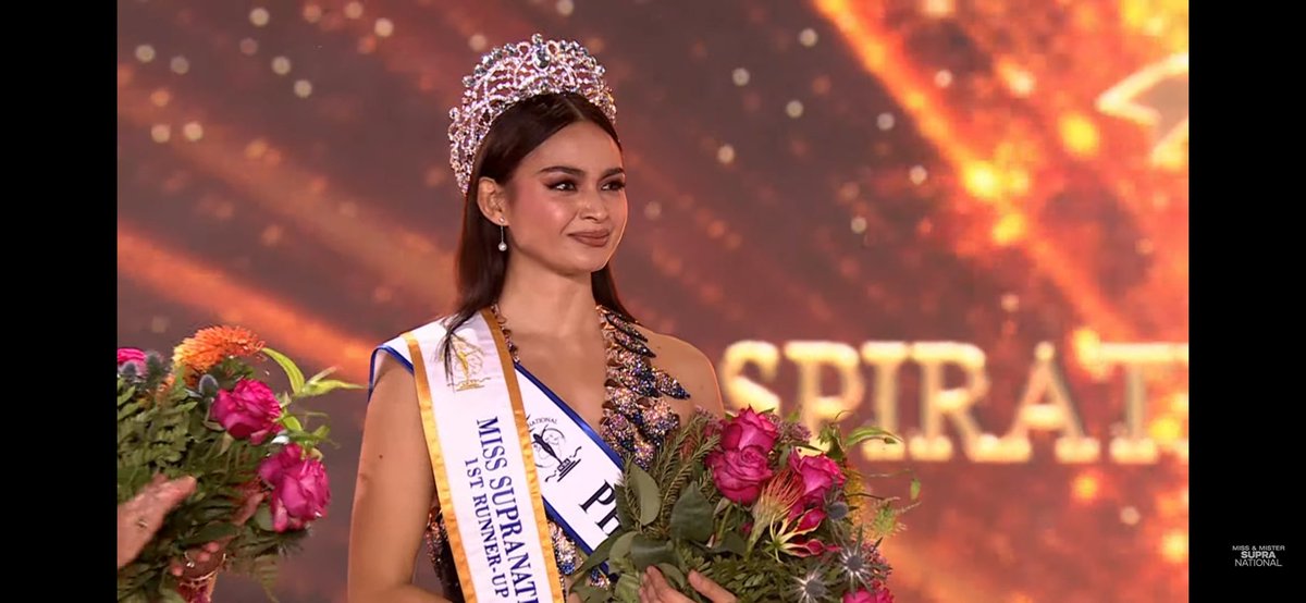 johnjohnleif's tweet photo. Congratulations #paulineamelinckx Supranational 1st runner up 2023. For the fourth time your proved that you are really good and your dedication was so amazing. maybe the stars are not aligned for you we love you paupau the best of the best thankyou for raising our flag ❤🇵🇭 https://t.co/L8FBRYJyoq