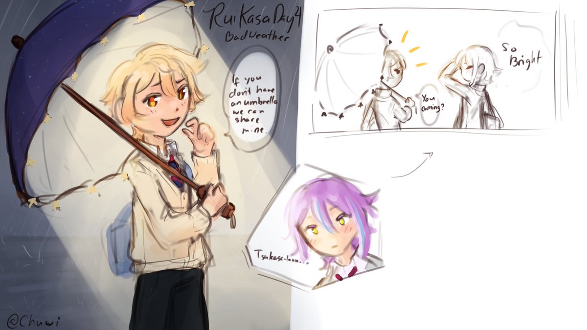 IchiChuu's tweet photo. DAY 4:
Bad Weather

#ruikasaweek2023 #ruikasa https://t.co/ywNHyoWj4z