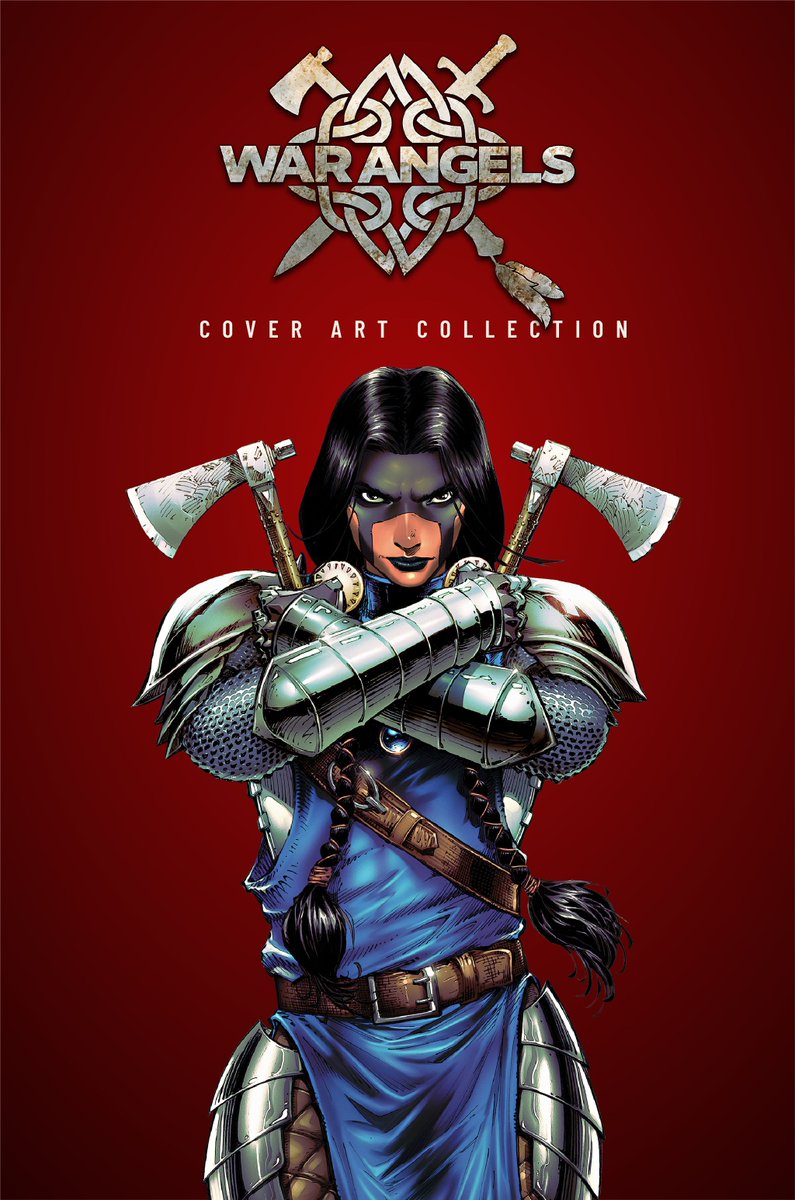 War_AngelsComic's tweet photo. The War Angels Omnibus kickstarter will have this hardcover collection of cover art available as an add-on.  
https://t.co/FyYirPF7lW
#indiecomics #comicbooks #coverart #comicart #kickstarter #kickstartercampaign #graphicnovels #comics #WarAngels #MWPComics https://t.co/fIrGJZAApE