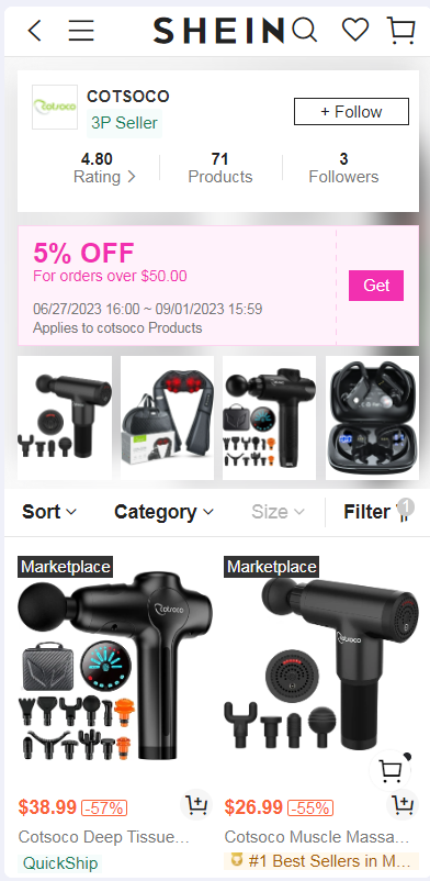 cotsoco's tweet photo. Are you a SHEIN member? Follow COTSOCO on SHEIN! Get the latest notification of new massagers
https://t.co/XbzfneoTCX
#massagegun #massager https://t.co/L1WX0hnzdI