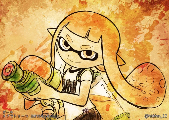 スプラトゥーン ガール  ▽2022,11,26 Painted.