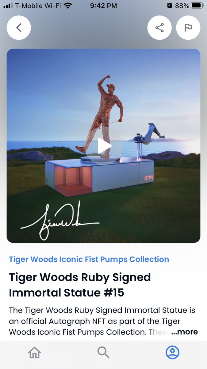 takrummel's tweet photo. @matchavez @bridgestonegolf @Autograph @TigerWoods @TomBrady Very much so... very tough market lately, but individually hand signed NFT's from the GOAT of golf will be just fine.  @Autograph @TigerWoods @DK_Marketplace #sigclub #nft https://t.co/CK5SOqLuC2