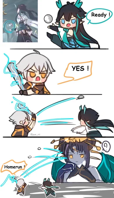 Danheng and Caelus #danheng #caelus  belike : 😅