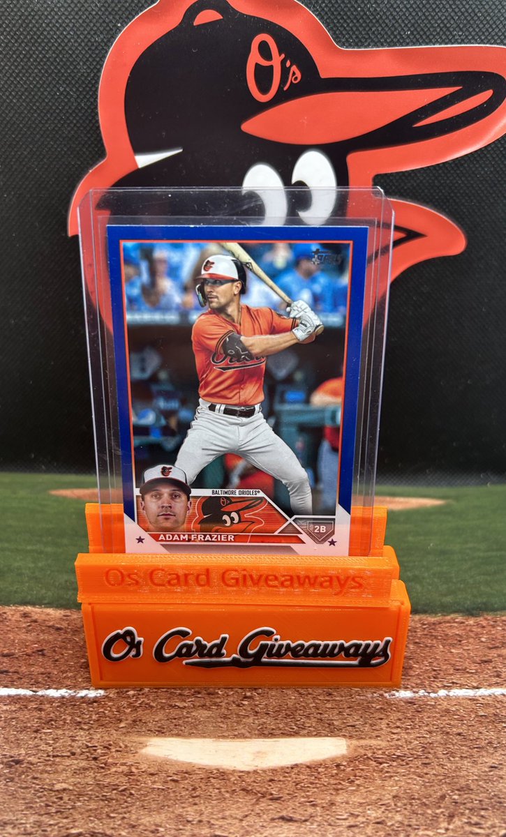 OsCardGiveAways's tweet photo. ORIOLES WIN!!! Like follow and retweet I’ll select one lucky follower tomorrow around 8am eastern to receive this Adam Frazier Card! #Birdland https://t.co/tq7DQadcPL