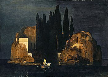 今回、目立って出てきた参照絵画はベックリンの「死の島」です。他にもたくさんの芸術の参照例があったと思いますが、それらを、作った芸術家の脳内のシナプシスの電極のスパークに全身全霊を委ね、己の脳のクリエイティブな瞬間のスパークに結びつけ、駿さんの会いたい、元気な頃の彼の母親に会いに