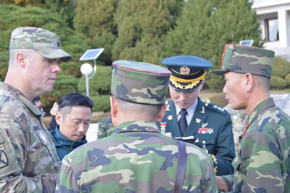UN_Command's tweet photo. #Countdownto70 D-13
As a result of UNC-#KPA #negotiations, the two sides’ security teams met in October 2018 to confirm the demining and disarmament of the #JSA. Provisions such as the mutual disarmament of guards and the sealing off of #checkpoints remain in effect today. https://t.co/2aoTf3rqbJ