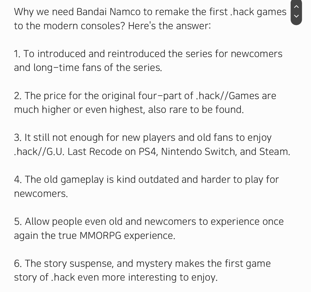 dothackrevival's tweet photo. Why we need @BandaiNamcoUS and @bnei876 to remake the first .hack games to the modern consoles? 

[SHARE THIS! QUICK!!]

#dothack https://t.co/6TvGqLv6kU