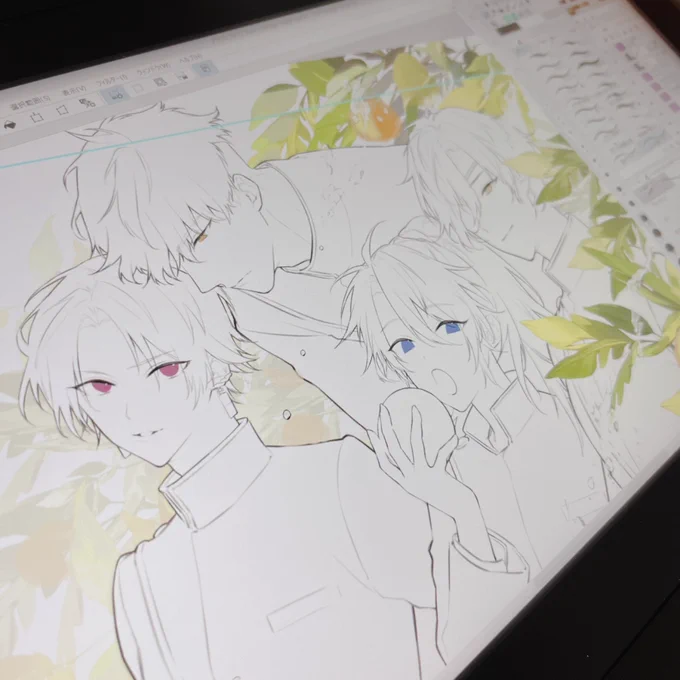 今までCintiq13HD使ってたんですが、ワコムセールで買ったCintiq16が届きました!嬉しい!でっかい