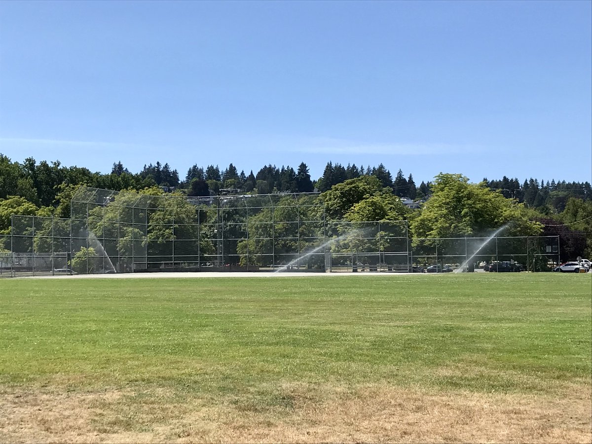 While <a href="/MetroVancouver/">Metro Vancouver</a> and <a href="/BowinnMa/">Bowinn Ma</a> are telling us to conserve water, the <a href="/ParkBoard/">Vancouver Board of Parks and Recreation</a> is watering the lawn at Jericho Park at 1:30pm today - the hottest time of day when you lose the most water to evaporation. And with an employ watching, to boot. Do as I say, not as I do.