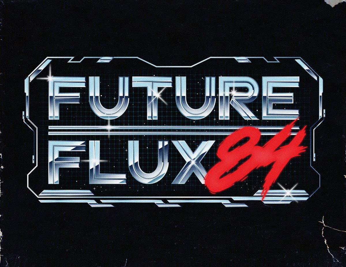 FUTUREFLUX84's tweet photo. New Logo!!! #synthwave #shredwave #spacewave https://t.co/kcrdY3kqtj
