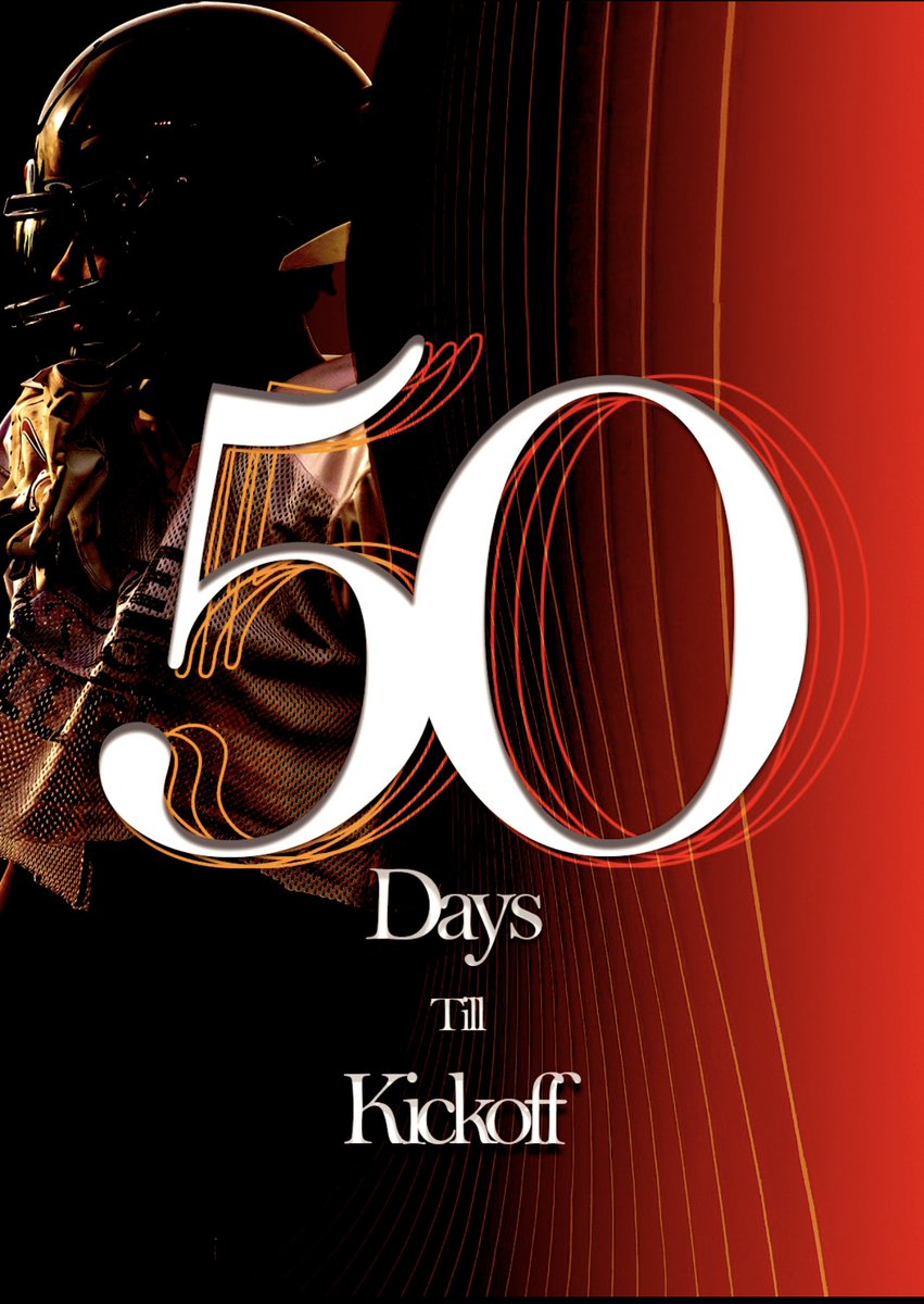 Chris_L017's tweet photo. 50 Days Until Kickoff!!🏈

9.2.2023 https://t.co/RtB4rHNGRb