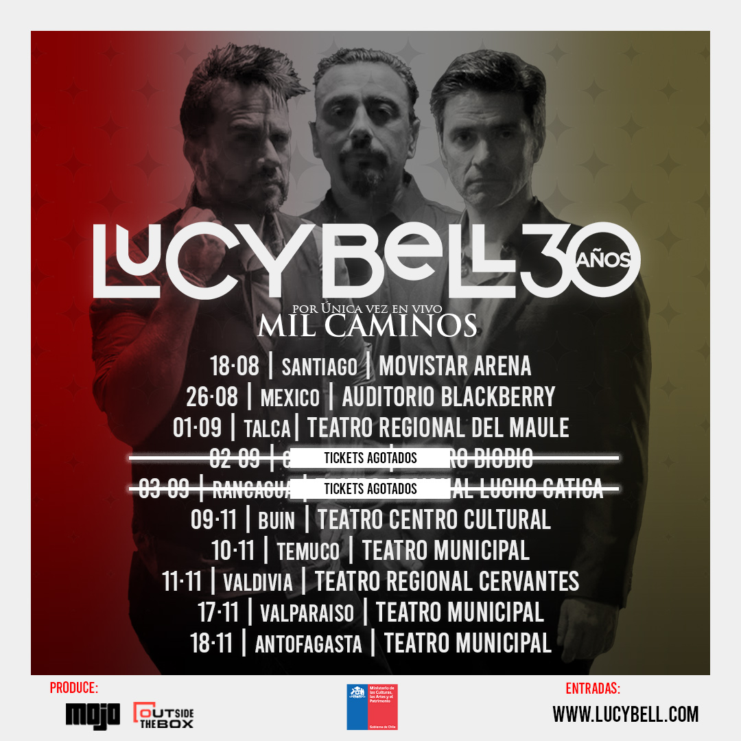 Contado los días para empezar la gira, 18.08 - Movistar Arena, Santiago. 
Buen fin de semana para todos! 
Entradas disponibles en lucybell.com
#Concepcion #Rancagua - SOLD OUT!
#milcaminostour #lucybell30años