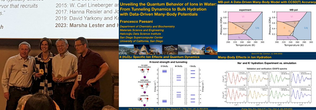 PaesaniLab's tweet photo. Francesco waved our pirate flag 🏴‍☠️ high at the Dynamics of Molecular Collisions Conference! Congrats  to Marsha Lester (@PennChemistry) &amp; Hua Guo (@UNM_Chemistry) who received the Hershbach Medal for their outstanding contributions 🎉
#datadriven #manybody #compchem #realtimechem https://t.co/w4bC0YUpDX