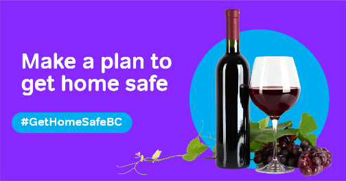 AbbyPoliceDept's tweet image. 🍷 If you plan on visiting B.C.’s wine country or cracking a bottle with friends, make sure you plan for a safe ride home by arranging a designated driver, booking a taxi or rideshare, or taking transit. 
#GetHomeSafeBC 

Learn more: ow.ly/Zfjt50M59yK