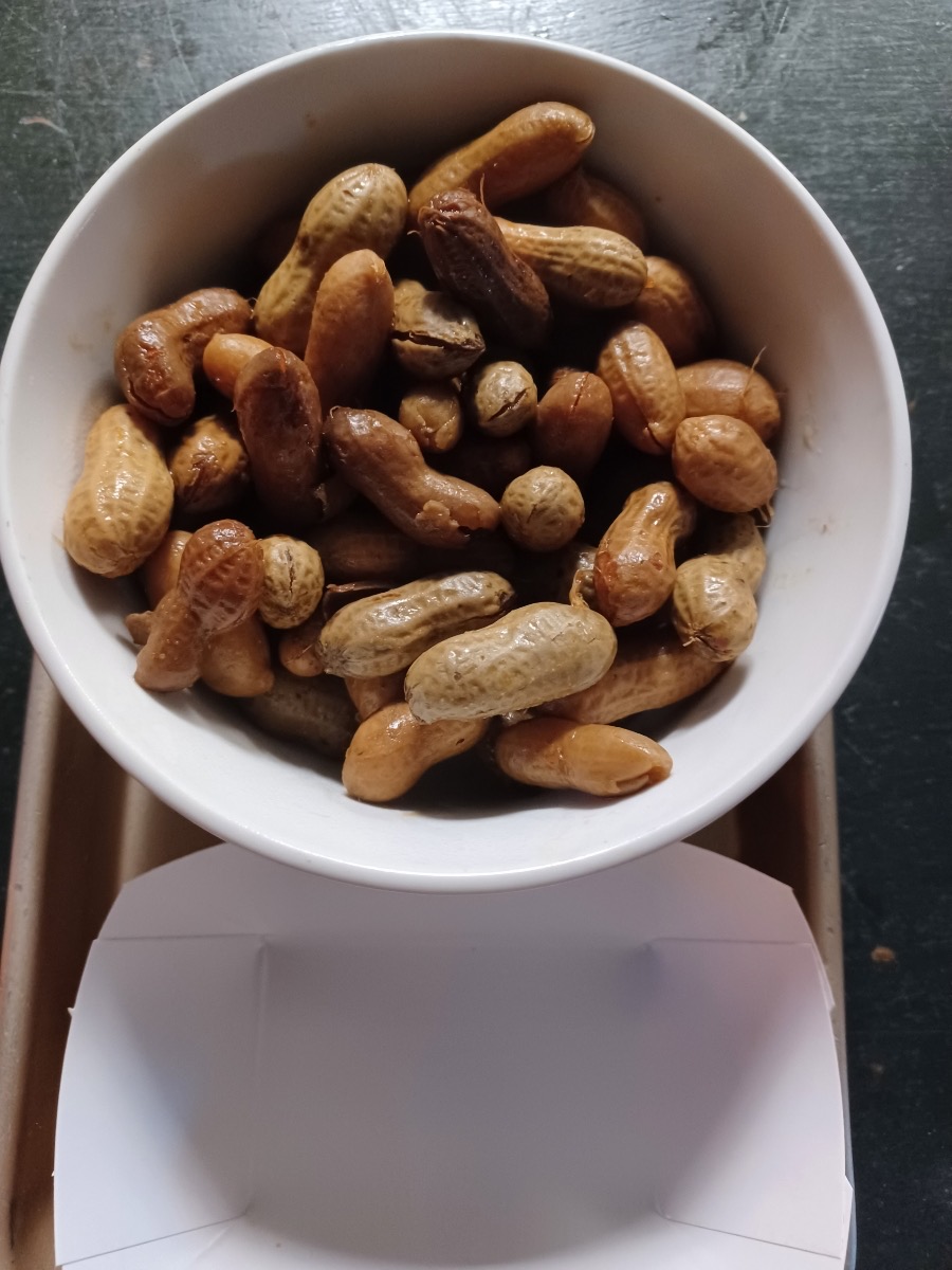 Chef killin' it tonight! Boiled Peanuts