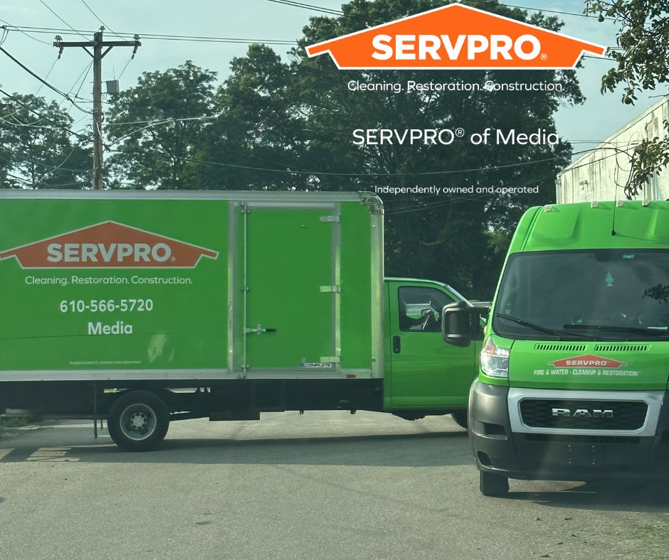 ServproMedia's tweet photo. When disaster strikes, there's no time to waste. That's why #SERVPRO is always there, ready to spring into action. With their lightning-fast response, they'll have your property back to normal in no time! #FasterRecovery #DisasterExperts   Call 610-566-5720 for help! https://t.co/vYNyV42MPj