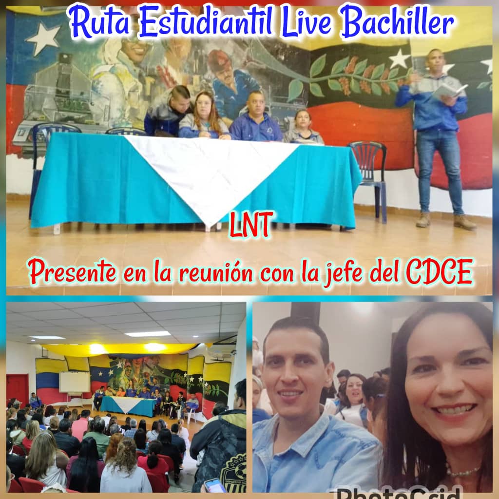 LICEO NACIONAL TÁCHIRA PRESENTE Y COORDINANDO LA RUTA ESTUDIANTIL.
#juntosporlaeducaciondelfuturo 
<a href="/nicolasmaduro/">Nicolás Maduro</a> 
@mppeducacion 
@amemoseducar
<a href="/_laavanzadora/">Yelitze Santaella</a> 
<a href="/berzabethg1/">Berzabethgandicaoficial</a> 
@silfredo_zambrano 
<a href="/charly/">Charly</a>.rojaschaves 
@gobernaciondeltachira 
<a href="/yuniorclavijom/">CARLOS Y. CLAVIJO M.</a> 
@huerfanojiuvant